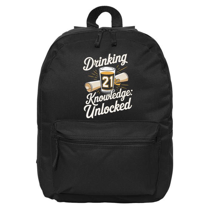 Drinking Knowledge 21 Unlocked Cheers 16 in Basic Backpack