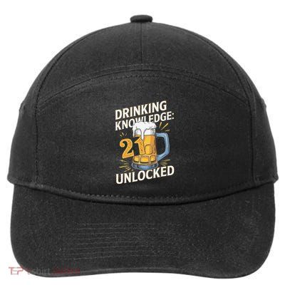 Drinking Knowledge 21 Unlocked Cheers 7-Panel Snapback Hat
