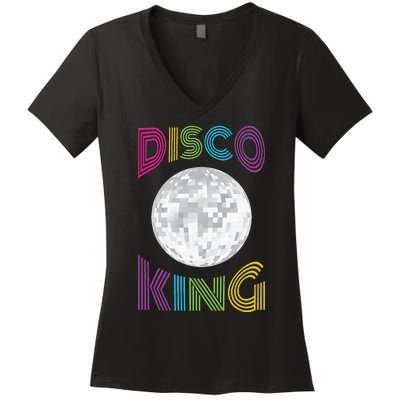 Disco King 70s Seventies Costume Women's V-Neck T-Shirt