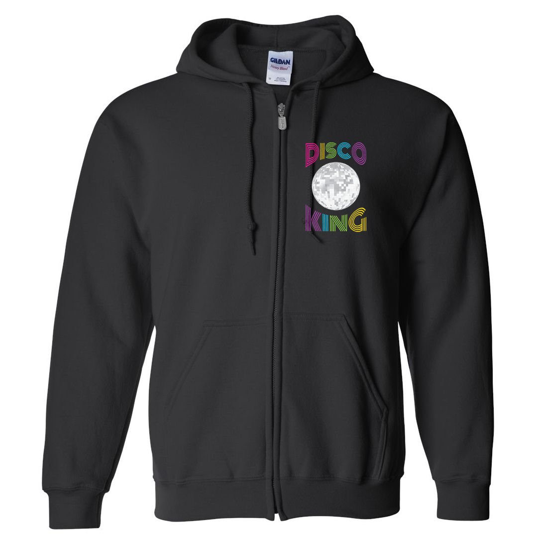 Disco King 70s Seventies Costume Full Zip Hoodie