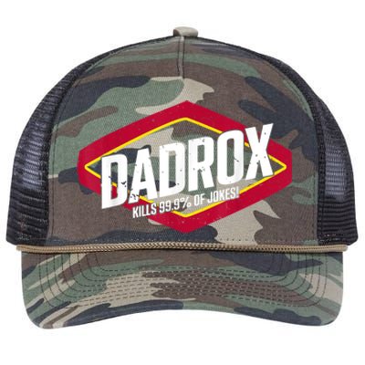 Dadrox Kills 99.9 Percent Of Jokes Retro Rope Trucker Hat Cap