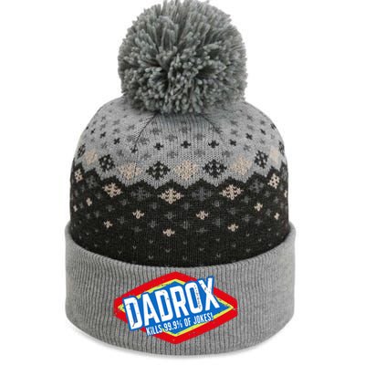 Dadrox Kills 99.9 Percent Of Jokes Funny Fathers Day Gift The Baniff Cuffed Pom Beanie