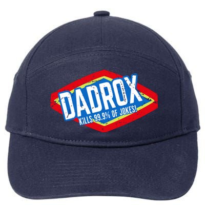 Dadrox Kills 99.9 Percent Of Jokes Funny Fathers Day Gift 7-Panel Snapback Hat