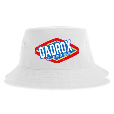 Dadrox Kills 99.9 Percent Of Jokes Funny Fathers Day Gift Sustainable Bucket Hat