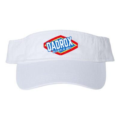 Dadrox Kills 99.9 Percent Of Jokes Funny Fathers Day Gift Valucap Bio-Washed Visor