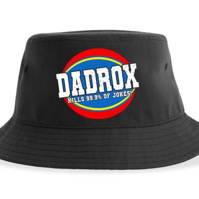 Dadrox Kills 99.9 Percent Of Jokes Funny Fathers Day Gift Sustainable Bucket Hat