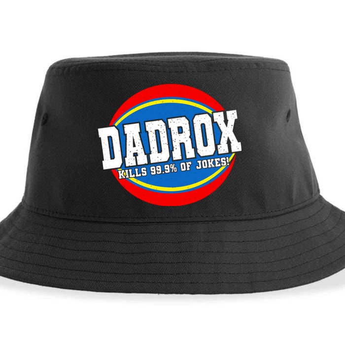 Dadrox Kills 99.9 Percent Of Jokes Funny Fathers Day Gift Sustainable Bucket Hat