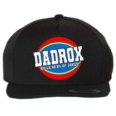 Dadrox Kills 99.9 Percent Of Jokes Funny Fathers Day Gift Wool Snapback Cap