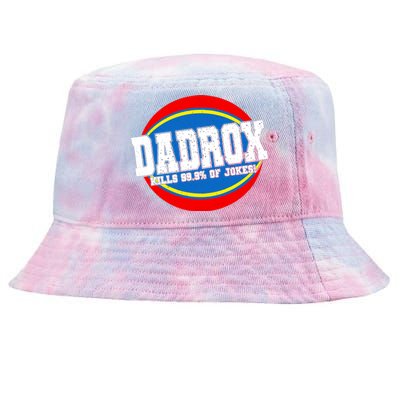 Dadrox Kills 99.9 Percent Of Jokes Funny Fathers Day Gift Tie-Dyed Bucket Hat