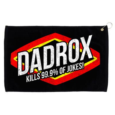 Dadrox Kills 99.9 Percent Of Jokes Funny Fathers Day Gift Grommeted Golf Towel