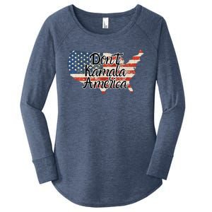 DonT Kamala America Women's Perfect Tri Tunic Long Sleeve Shirt