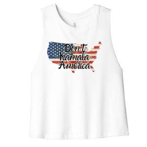 DonT Kamala America Women's Racerback Cropped Tank