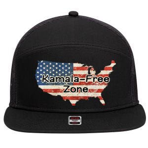 DonT Kamala America 7 Panel Mesh Trucker Snapback Hat