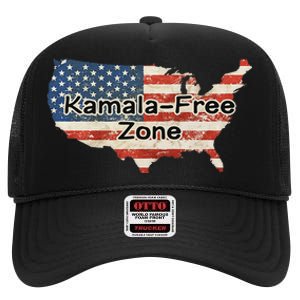 DonT Kamala America High Crown Mesh Back Trucker Hat