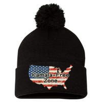 DonT Kamala America Pom Pom 12in Knit Beanie