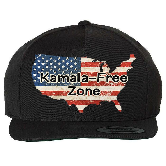 DonT Kamala America Wool Snapback Cap