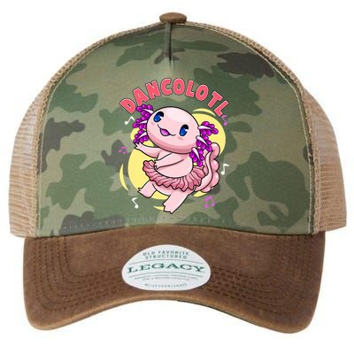 Dancolotl Kawaii Axolotl Dancing Axolotl Lover Ballet Dancer Legacy Tie Dye Trucker Hat