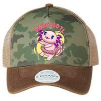 Dancolotl Kawaii Axolotl Dancing Axolotl Lover Ballet Dancer Legacy Tie Dye Trucker Hat