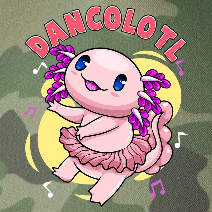 Dancolotl Kawaii Axolotl Dancing Axolotl Lover Ballet Dancer Legacy Tie Dye Trucker Hat