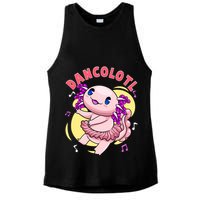Dancolotl Kawaii Axolotl Dancing Axolotl Lover Ballet Dancer Ladies PosiCharge Tri-Blend Wicking Tank