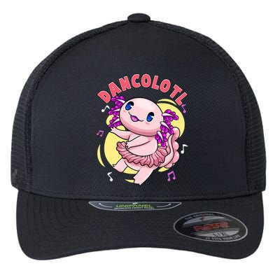 Dancolotl Kawaii Axolotl Dancing Axolotl Lover Ballet Dancer Flexfit Unipanel Trucker Cap