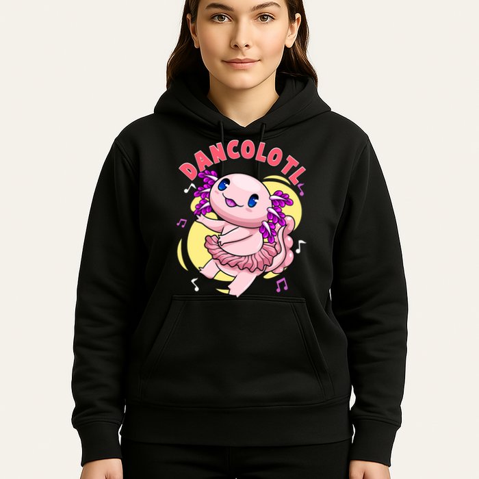 Dancolotl Kawaii Axolotl Dancing Axolotl Lover Ballet Dancer Hoodie