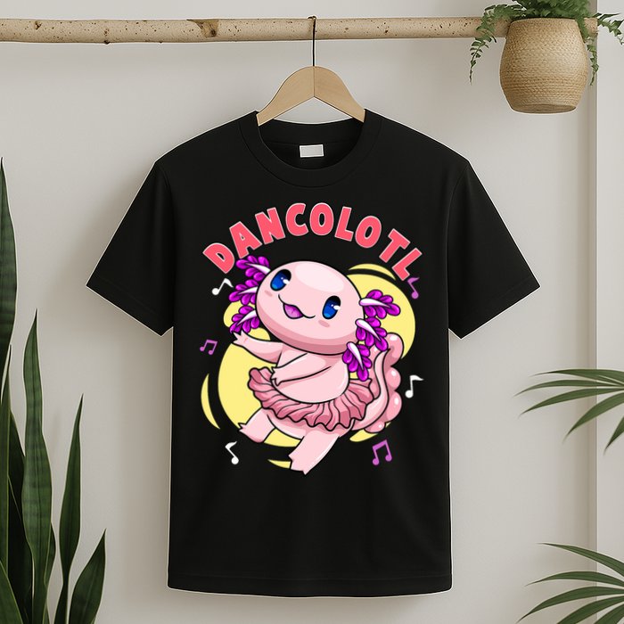 Dancolotl Kawaii Axolotl Dancing Axolotl Lover Ballet Dancer T-Shirt