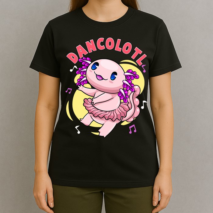 Dancolotl Kawaii Axolotl Dancing Axolotl Lover Ballet Dancer T-Shirt
