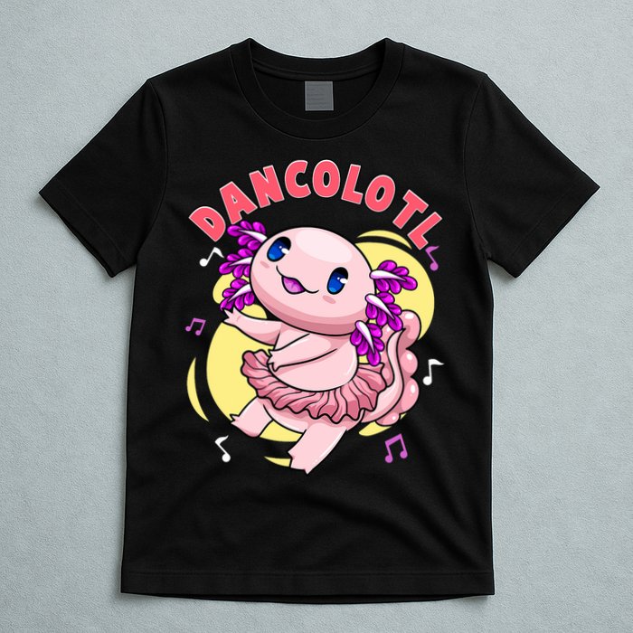 Dancolotl Kawaii Axolotl Dancing Axolotl Lover Ballet Dancer T-Shirt