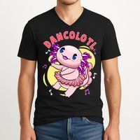 Dancolotl Kawaii Axolotl Dancing Axolotl Lover Ballet Dancer V-Neck T-Shirt