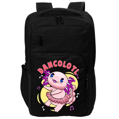 Dancolotl Kawaii Axolotl Dancing Axolotl Lover Ballet Dancer Impact Tech Backpack