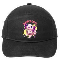 Dancolotl Kawaii Axolotl Dancing Axolotl Lover Ballet Dancer 7-Panel Snapback Hat