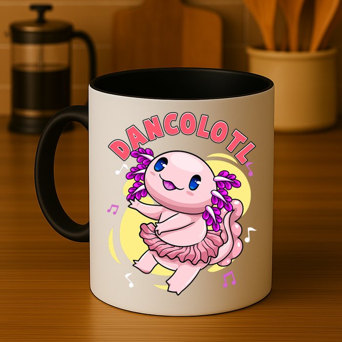 Dancolotl Kawaii Axolotl Dancing Axolotl Lover Ballet Dancer Mug