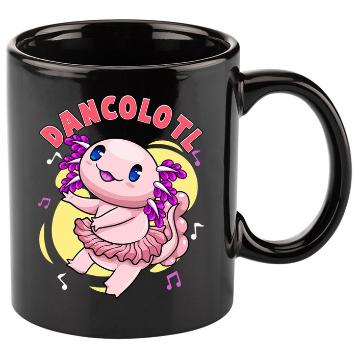 Dancolotl Kawaii Axolotl Dancing Axolotl Lover Ballet Dancer 11oz C Handle Ceramic Mug