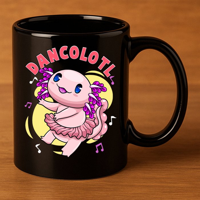 Dancolotl Kawaii Axolotl Dancing Axolotl Lover Ballet Dancer 11oz C Handle Ceramic Mug