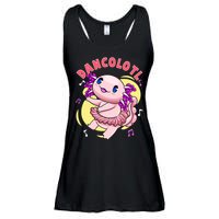 Dancolotl Kawaii Axolotl Dancing Axolotl Lover Ballet Dancer Ladies Essential Flowy Tank
