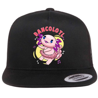 Dancolotl Kawaii Axolotl Dancing Axolotl Lover Ballet Dancer Flatbill Hat