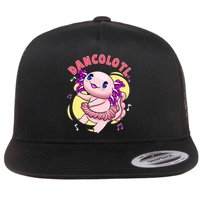 Dancolotl Kawaii Axolotl Dancing Axolotl Lover Ballet Dancer Flatbill Hat