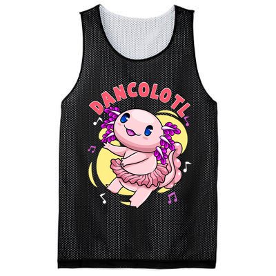Dancolotl Kawaii Axolotl Dancing Axolotl Lover Ballet Dancer Mesh Reversible Basketball Jersey Tank