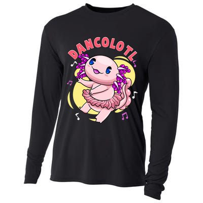 Dancolotl Kawaii Axolotl Dancing Axolotl Lover Ballet Dancer Cooling Performance Long Sleeve Crew
