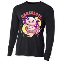 Dancolotl Kawaii Axolotl Dancing Axolotl Lover Ballet Dancer Cooling Performance Long Sleeve Crew