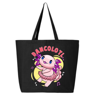Dancolotl Kawaii Axolotl Dancing Axolotl Lover Ballet Dancer 25L Jumbo Tote