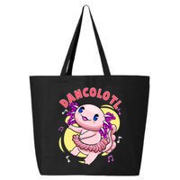 Dancolotl Kawaii Axolotl Dancing Axolotl Lover Ballet Dancer 25L Jumbo Tote