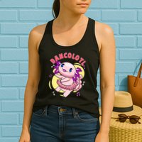 Dancolotl Kawaii Axolotl Dancing Axolotl Lover Ballet Dancer Womens Tank Top