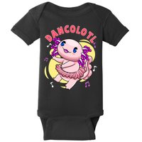 Dancolotl Kawaii Axolotl Dancing Axolotl Lover Ballet Dancer Baby Bodysuit