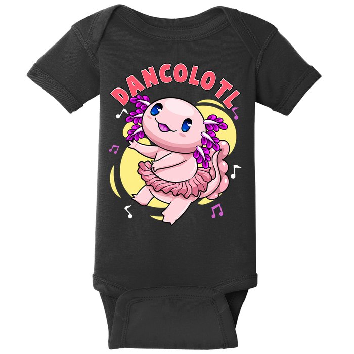 Dancolotl Kawaii Axolotl Dancing Axolotl Lover Ballet Dancer Baby Bodysuit