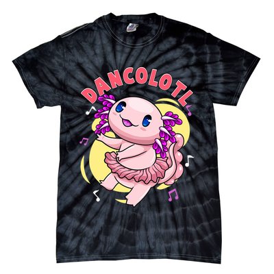 Dancolotl Kawaii Axolotl Dancing Axolotl Lover Ballet Dancer Tie-Dye T-Shirt