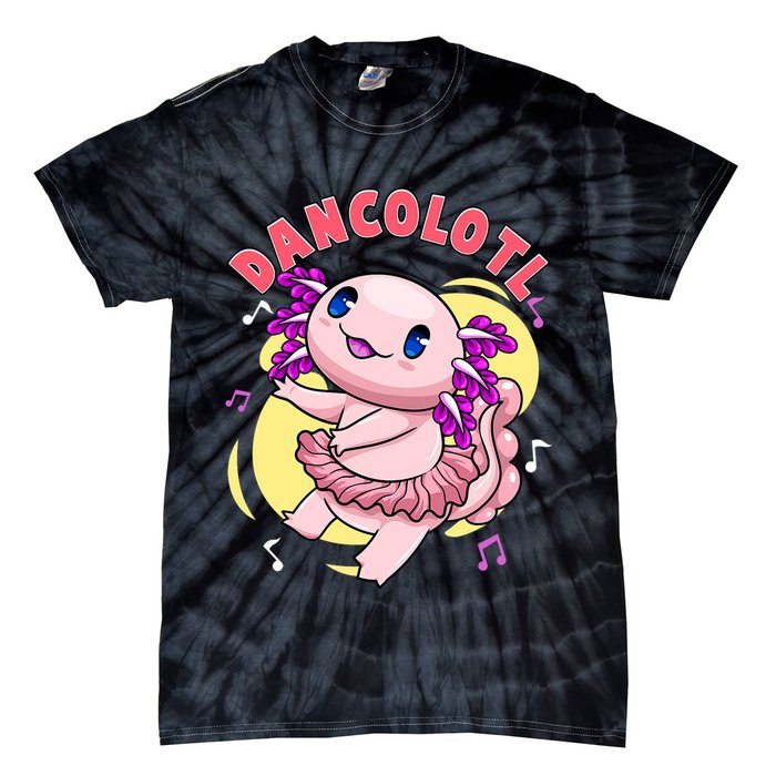 Dancolotl Kawaii Axolotl Dancing Axolotl Lover Ballet Dancer Tie-Dye T-Shirt