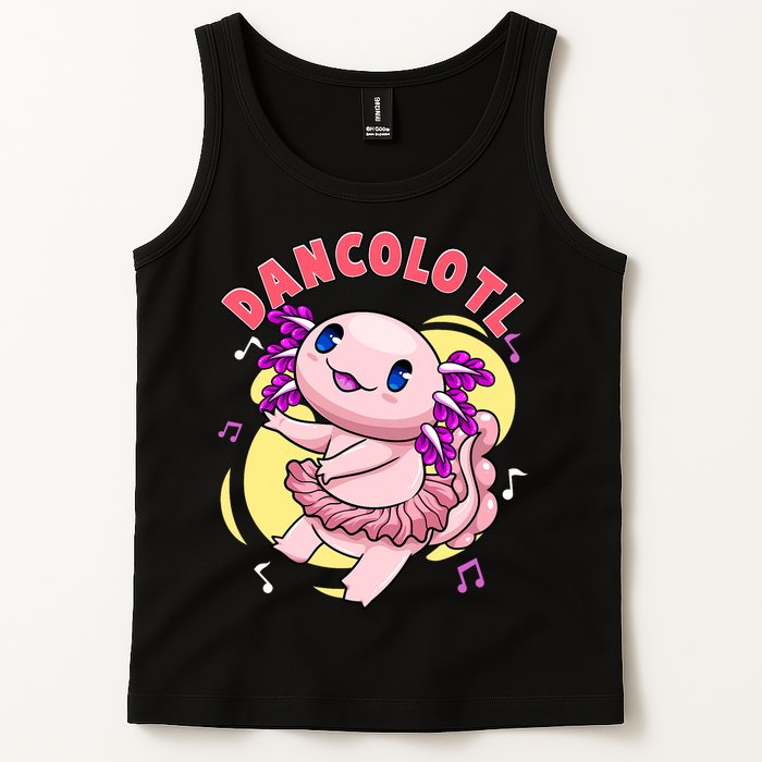 Dancolotl Kawaii Axolotl Dancing Axolotl Lover Ballet Dancer Tank Top