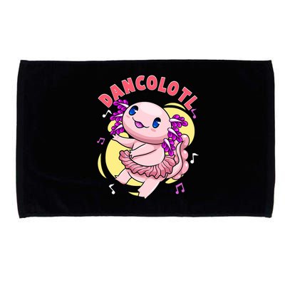 Dancolotl Kawaii Axolotl Dancing Axolotl Lover Ballet Dancer Microfiber Hand Towel